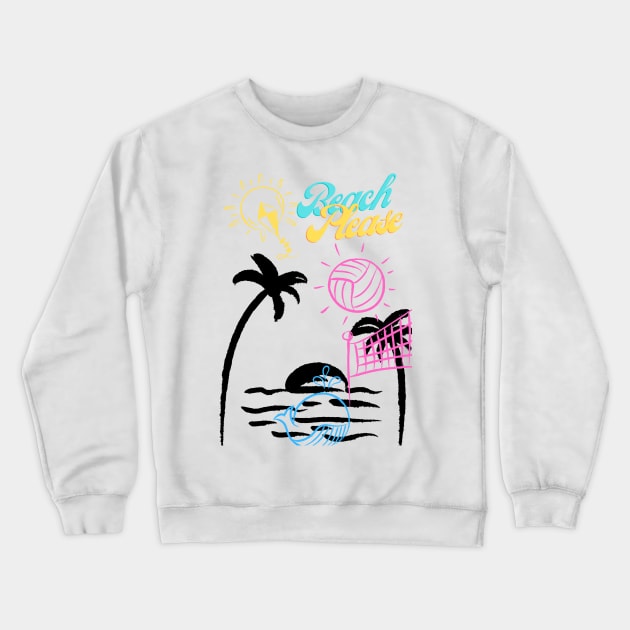 california 2 Crewneck Sweatshirt by AMINOS ART